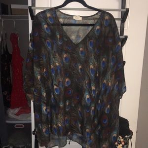Peacock Tunic Top
